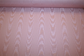 Lyserød moiré viskose -og bomuldsblanding