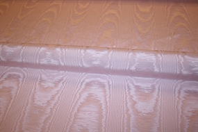 Lyserød moiré viskose -og bomuldsblanding