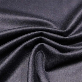 Navy frakkeuld med cashmere