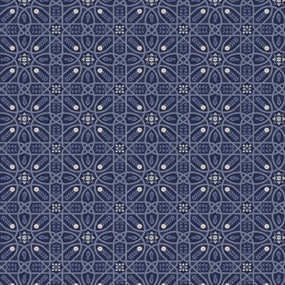 William Morris 100% bomuld 'Brophy Trellis Blue'