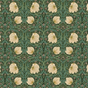 William Morris stof \'Small Pimpernel Green\'