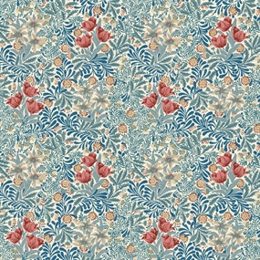 William Morris stof 'Bower Indigo'