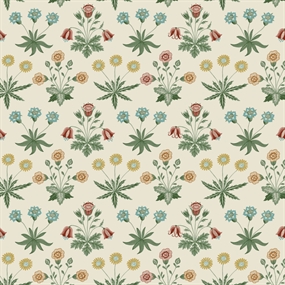 William Morris stof 'Daisy Multi'