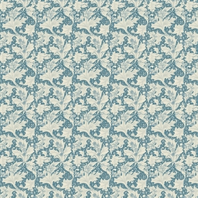 William Morris stof 'Small Wallflower Blue'
