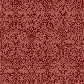 William Morris bomulds stof 'Brer Rabbit Thornedrose'