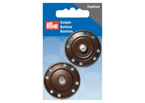 Prym brun tryklås 35 mm.