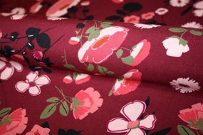 Blomstret vævet viskose \'Andrea\'