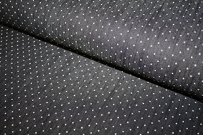 Bomuldsstretch med prikker