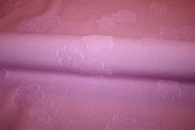 Rosa blomstret fil coupé i 100% bomuld