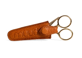 Muud saksehylster i brunt læder