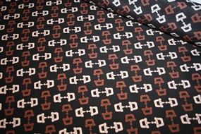 Silke crepe de chine med bidsler