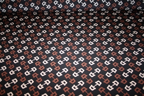 Silke crepe de chine med bidsler