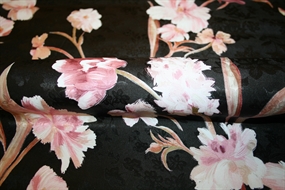 Blomstret silke jacquard