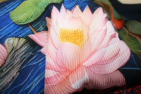 Tørklæde-silke med traner