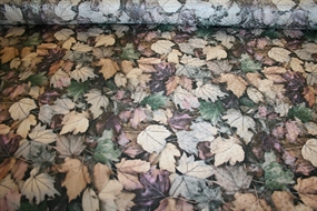 Silke -og viskoseblanding med blade