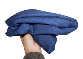 Stofrest 2 m. blå uld