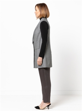 StyleArc symønster til lang vest \'Andrea\'