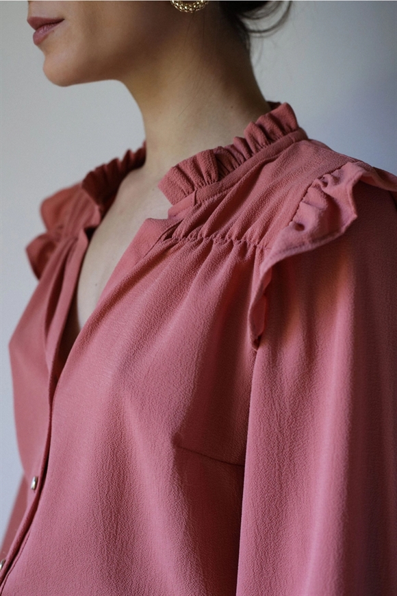 Symønster til feminin bluse \'Noelie\'