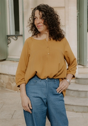 Snitmønster til bluse \'Hespéride\'