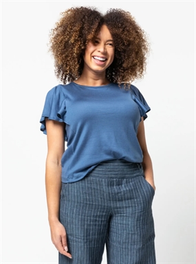 Snitmønster til bluse \'Posie Knit Top\' str. 32-44