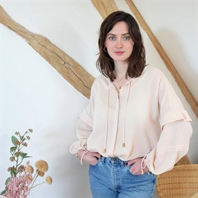 Symønster til boheme-inspireret bluse 'Blondinette'