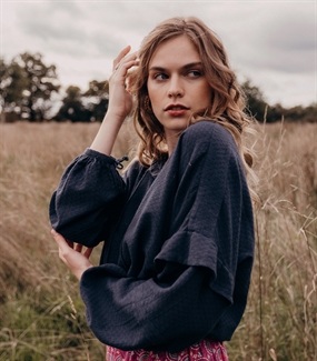 Symønster til boheme-inspireret bluse \'Blondinette\'