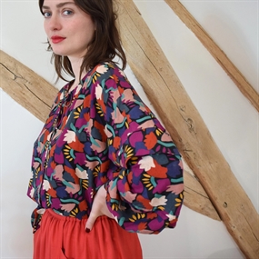 Symønster til boheme-inspireret bluse \'Blondinette\'