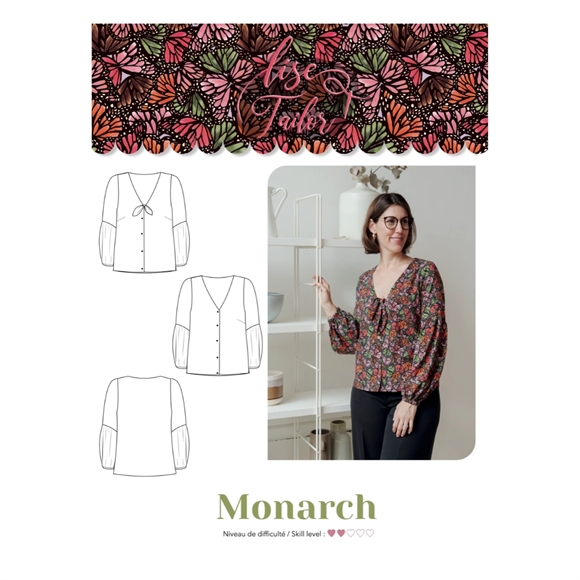 Bluse symønster \'Monarch\'