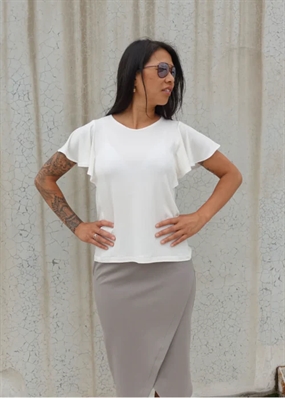 Snitmønster til bluse \'Posie Knit Top\' str. 32-44