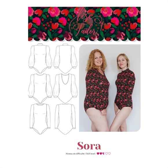 Symønster til bodystocking \'Sora\'