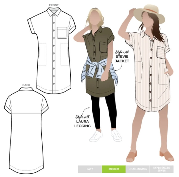 Snitmønster til kjole \'Max Tunic\'