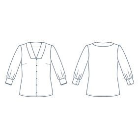 Lise Tailor symønster skjortebluse \'Herbier\'