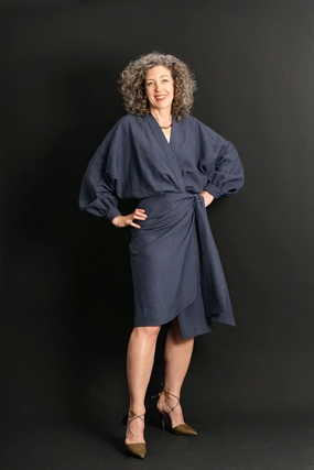 Snitmønster til slå-om kjole \'Copenhagen\' fra Liesl + Co.