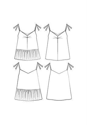 Symønster til top \'Belle Épine\'