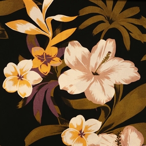 Blomstret viskose stof