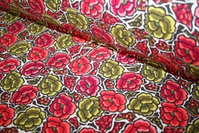 Blomstret hør -og viscoseblanding