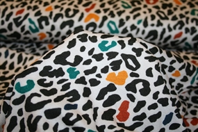 Viskose jersey med dyreprint