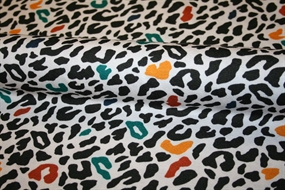 Viskose jersey med dyreprint