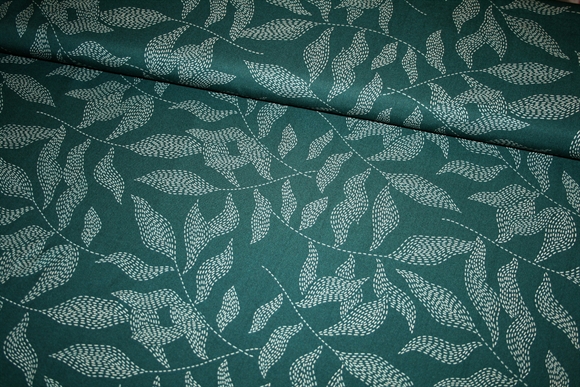 Twillvævet viskose stof \'Lulu Teal\'