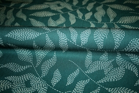 Twillvævet viskose stof \'Lulu Teal\'