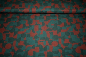 Twillvævet viskose stof \'Geomania\'