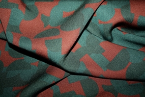 Twillvævet viskose stof \'Geomania\'