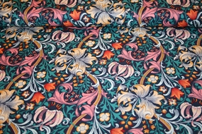 William Morris stof bomuld \'Golden Lily\'