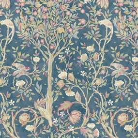 William Morris stof bomuld 'Melsetter Teal'