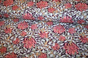 William Morris stof bomuld \'Honeysuckle Mulberry\'