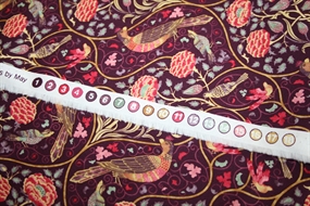 William Morris stof bomuld \'Seasons by May - Mulberry\'