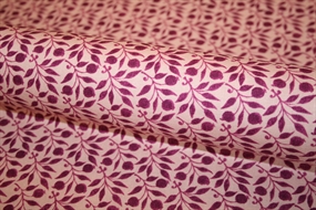 William Morris stof bomuld \'Rosehip Plum\'