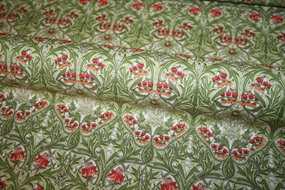 William Morris stof 'Bluebell Leafgreen'