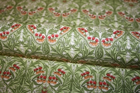 William Morris stof \'Bluebell Leafgreen\'