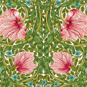 William Morris bomulds stof 'Pimpernel'